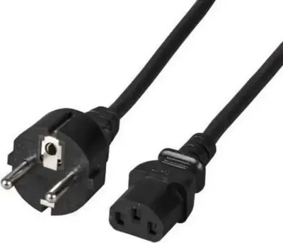 Produktbild von Netzkabel FSP Group, Shuko, 3-polig (IEC C5) weiblich, 1,8 m, Schwarz