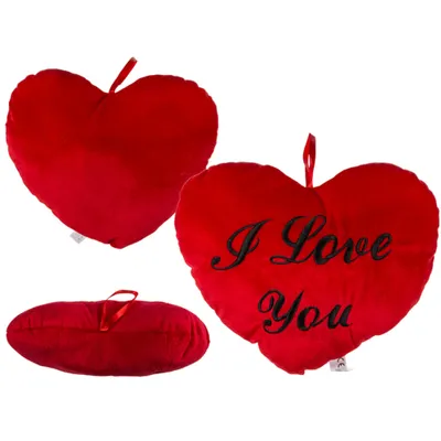 Image de GiftyCity Coussin I Love You 35 cm, coeur