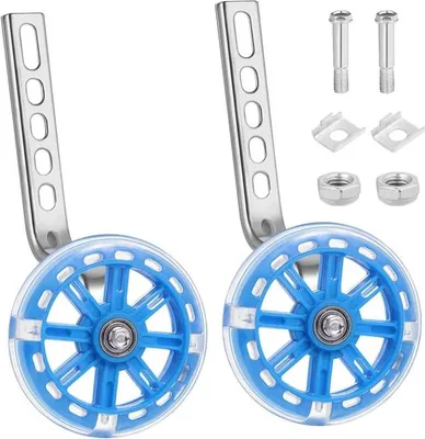 Produktbild von Jumada's - Montierbare Stützräder für universelle 12-20 Zoll Kinderfahrräder - Blau