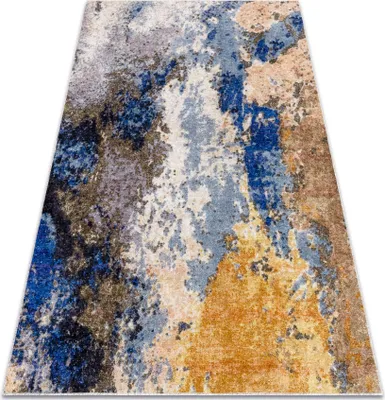 Obrázek produktu pro MIRO 51774.802 mycí kobereček Abstrakce protiskluz - modrý / béžový modrý 200x290 cm