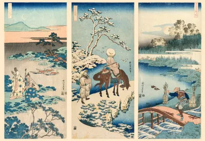 Zdjęcie produktu dla Grafika Puzzle Hokusai Art - 1000-elementowe puzzle wielokolorowe