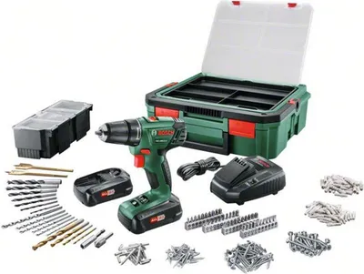 Produktbild von Bosch Home & Garden 06039A310S – Akku-Bohrschrauber EasyDrill 18V-40 Set (2x 1,5 Ah) in der SystemBox inkl. Zubehör