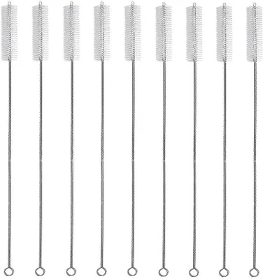 Obrázok produktu pre Čistiaca kefka 200 x 20 mm, 12 ks, nehrdzavejúca oceľ, na slamky