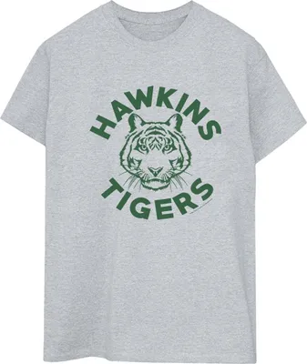 Produktbild von Netflix - "Stranger Things Hawkins Tigers" T-Shirt für Damen BI44231 (L) (Grau)