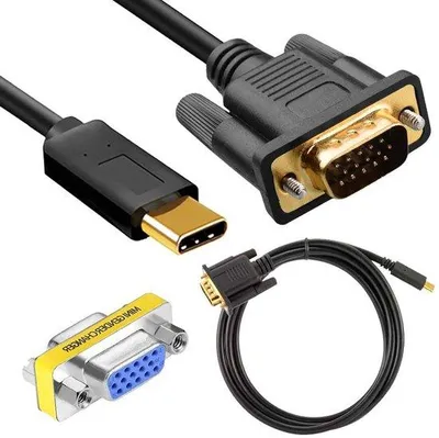 Obrázek produktu pro USB kabel 12 m s konvertorem 4K při 30 Hz a prodlužovačem, konektor USB-C na VGA