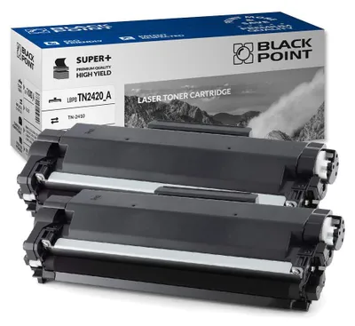 Produktbild von BLACK POINT Premium Toner 2 St. Kompatibel TN2420 TN2410 Schwarz Brother