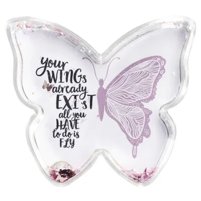 Produktbild von Hama Butterfly, Einzelbilderrahmen, Acryl, Pink, Transparent, Tisch, 9 x 8 cm, 1 Stück(e)
