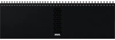 Image de BRUNNEN 1077460066 Querterminbuch33x10cm BlackClassic