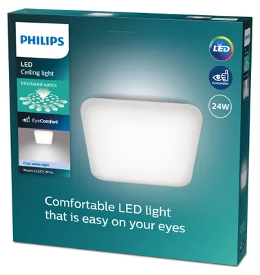 Produktbild von Philips Funktional Deckenleuchte, LED, 4000 K, 3000 lm, IP20, Weiß