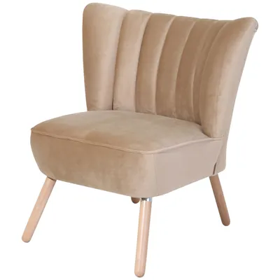 Produktbild von Max Winzer Sessel Alessandro - Samtvelours sand - Maße: 70 x 66 x 80 cm