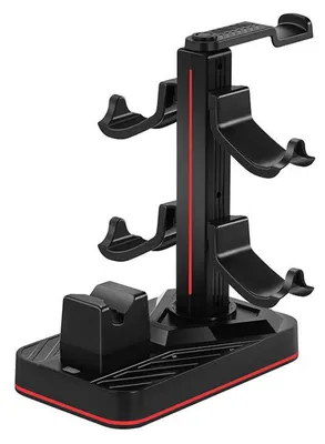 Produktbild von Für Nintendo Switch 2 Pro Controller Ladestation + Kopfhörerhalter Ladefunktion