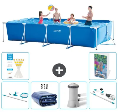 Obrázek produktu pro Obdélníkový rámový bazén – 450 × 220 × 84 cm – 7dílný S149