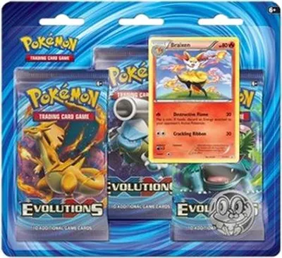 Obrázok produktu pre Pokemon Evolutions: Braixen 3-Pack Blister