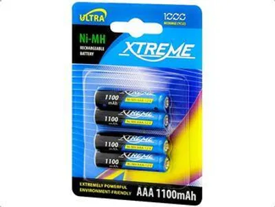 Obrázek produktu pro XTREME Baterie R3 Ni-MH  AAA 1100mAh dobíjecí, blistr 4ks