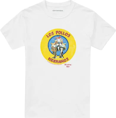 Produktbild von Breaking Bad - "Los Pollos Hermanos" T-Shirt für Herren/Damen Uni TV20854 (4XL) (Weiß)