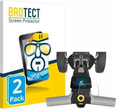 Produktbild von 2x Für PowaKaddy CT6 GPS Schutzfolie BROTECT Displayschutz Display Schutz Folie Klar Transparent