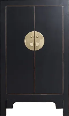 Obrázek produktu pro Fine Asianliving Čínská skříňka Onyx Black - Orientique Collection Čínská skříňka Š70xH40xV120cm Čínská skříňka Čínská svatební skříňka Orientální nábytek Asian