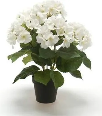 Produktbild von artplants.de Kunstblume Hortensie JONE, Creme, 40cm - Textil Hydrangea - Hortensie künstlich