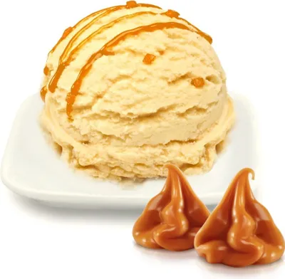 Immagine prodotto di Gelato allo yogurt caramellato low carb in polvere vegano senza zucchero e senza lattosio 333 g
