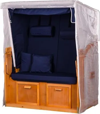 Produktbild von Strandkorb Schutzhülle - bene living - Basic PVC Zweisitzer Größe M transparent