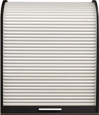 Produktbild von Jalousieschrank Eada 69 x 44 x 85 Rollladenschrank Schwarzstahl/Weiß 15135