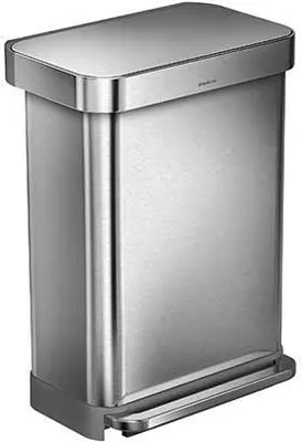 Produktbild von simplehuman CW2023, 55 l, Rechteckig, Edelstahl, Edelstahl, Terrasse, Edelstahl
