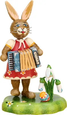 Produktbild von Hubrig Musikant - Hasenmädchen mit Akkordeon