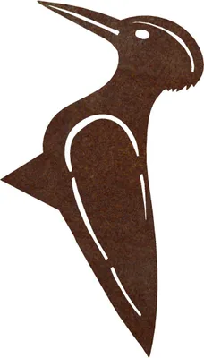 Produktbild von CORGARDEN Gartendekoration Specht 28 x 18 cm, Cortenstahl CORGARDEN 1047