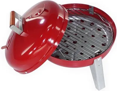 Produktbild von Famanu Holzkohlegrill Rot - 177 cm² Kochfläche