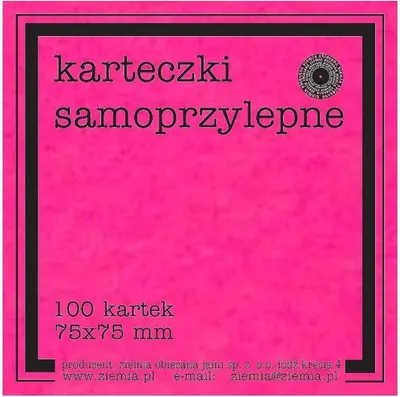 Produktbild von Haftnotizen Fluo 75 x 75 mm, 100 Stück, rosa