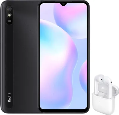 Produktbild von Xiaomi Redmi 9AT 2GB 32GB Granit grau & Redmi Buds 3 Bluetooth-Kopfhörer
