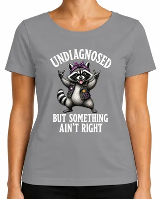 Obrázek produktu pro Tričko "Undiagnosed But Something Ain't Right Rocker Statement Sarkasmus", šedá barva, velikost XXL