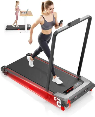 Image de Tapis de course incliné - Tapis de course pour la maison - Fitness à domicile - Inclinaison de 5% - Capacité de charge de 150 kg - Noir