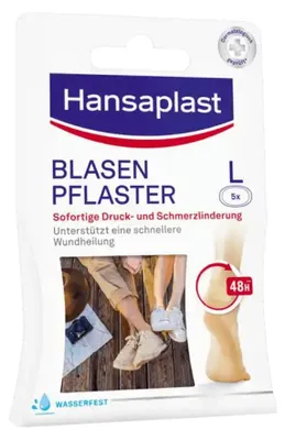 Produktbild von 2x Hansaplast Blasen-Pflaster groß   5 Stück - B004QIDEKU | Packung (5 Stück)