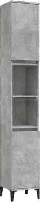 Immagine prodotto di vidaXL Mobile da bagno grigio cemento 30x30x190 cm materiale a base di legno