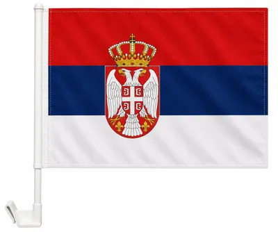 Produktbild von Autoflagge Serbien 30 x 40 cm Autofahne Fahne Flagge Fenster Fensterflagge Fensterfahne Fanflagge Fanfahne Scheibenfahne Scheibenflagge WM EM