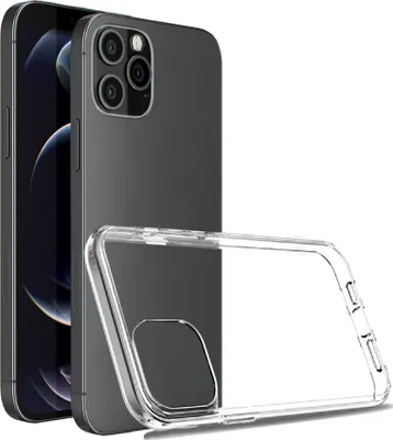 Zdjęcie produktu dla Etui na telefon komórkowy iPhone 12 Pro Odporne na wstrząsy, dopasowane przezroczyste etui ochronne wykonane z silikonu/TPU