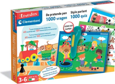 Produktbild von Clementoni Lernspiel sprechender Stift 1000 Fragen Lernspaß