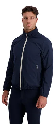 Produktbild von Pierre Cardin Sommerjacke windabweisend und abnehmbarer Kapuze navy