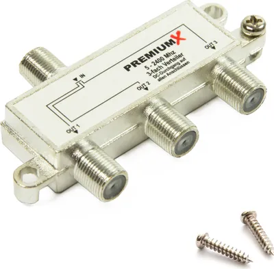 Produktbild von PremiumX Switch 3-fach Verteiler 5-2400 MHz SAT Umschalter Digital Kabel