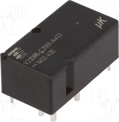Obrázek produktu pro 1x Relé: elektromagnetické, 2 kontakty, 254 Ω, cívka: 12 V DC, 25 A, 8 g, 1413009-9, elektromagnetické