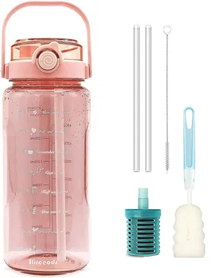 Immagine prodotto di Solidchoice - Bottiglia d'acqua da 1,5 litri con filtro e indicatore dell'ora