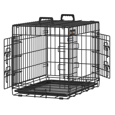 Obrázek produktu pro Klec pro psy Feandrea, S, 61 x 43,5 x 50,5 cm, skládací, se 2 dvířky