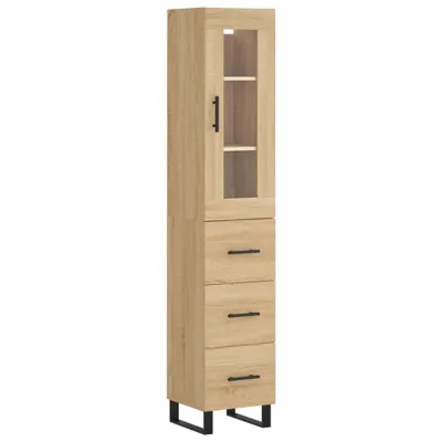 Produktbild von Highboard Sonoma-Eiche 34,5x34x180 cm Holzwerkstoff