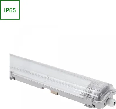 Image de Luminaire pour locaux humides 60cm pour 2 tubes LED, IP65