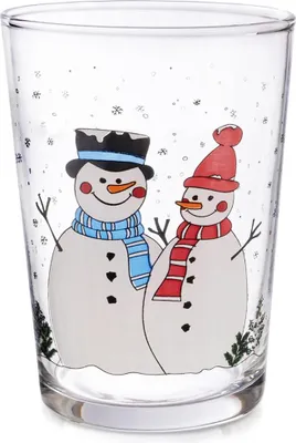 Produktbild von Orion Glas mit Schneemannmotiv 500 ml