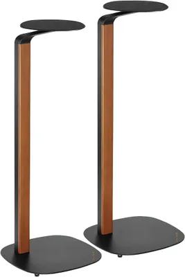 Produktbild von 2er Lautsprecherständer – HS20L, für Boxen bis 10 kg, 78,1 cm Höhe, mit Spikes & Moosgummiauflage, Boxenständer für Teppiche & Harte Böden, Stabiler Lautsprecher Standfuß