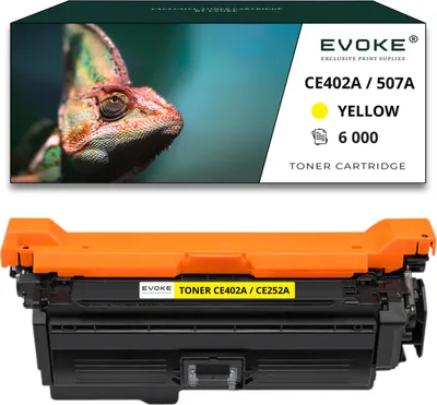 Image de Toner pour HP CE252A / CE402A-CE252A/CE402A CE252A / CE402A jaune (yellow) | Remplacement pour HP LASERJET COLOR M551 M570 M575