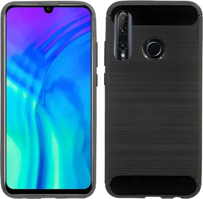 Obrázek produktu pro Silikonové pouzdro Bumper Carbon HONOR 20E Case TPU Soft Mobile Phone Case Cover Ochranný kryt černý