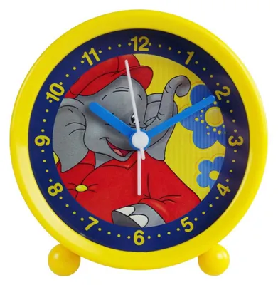 Produktbild von Kinderwecker Benjamin Blümchen gelb Quarzwecker Wecker für Kinder Kinderuhr Uhr